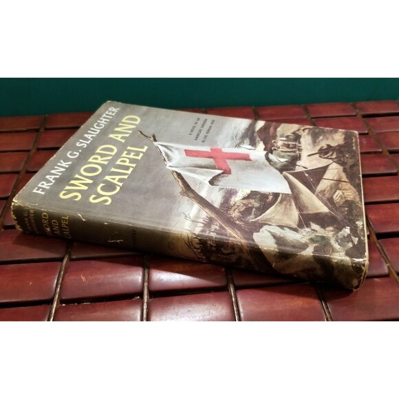Vintage 1957 Sword and Scalpel by Frank G Slaughter Korean War Novel Hardcover - Picture 2 of 5